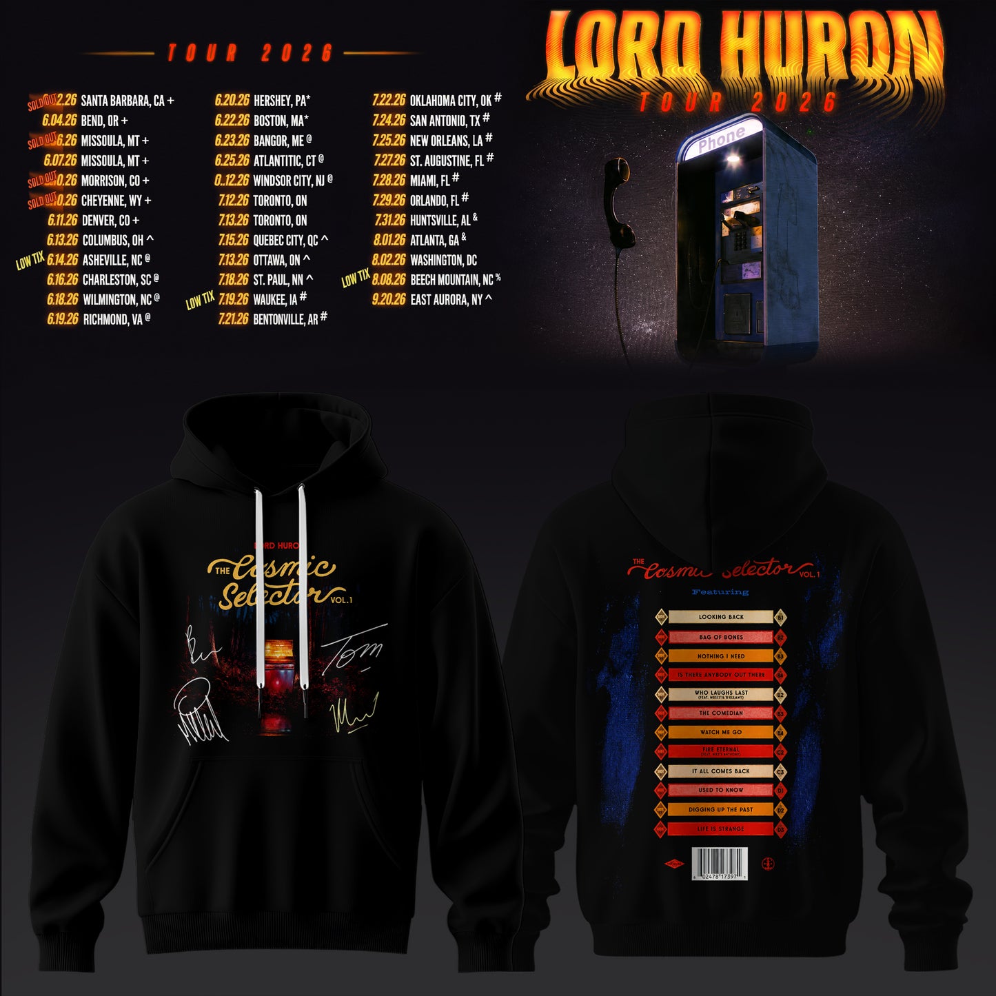 Lord Huron 2026 Tour Merch Hoodie