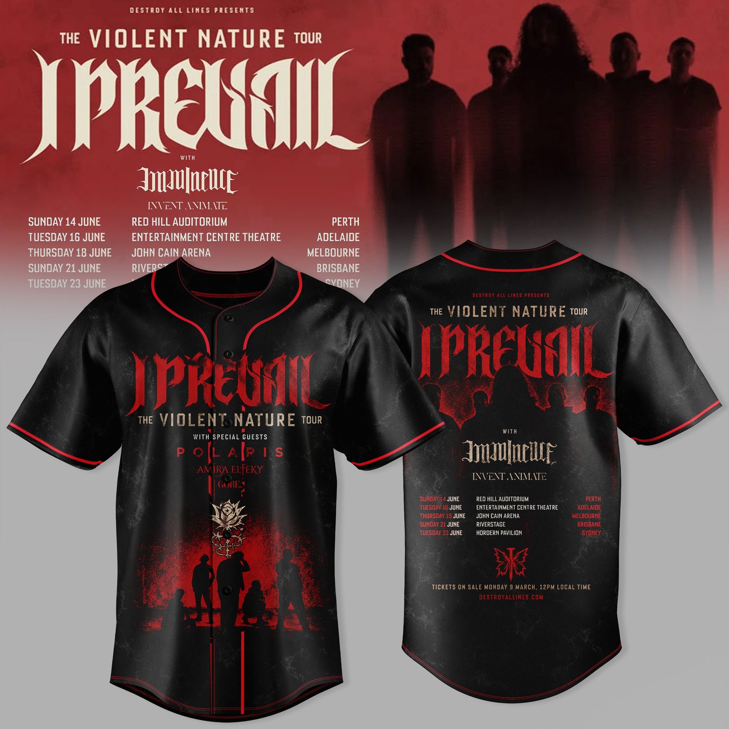 _I PREVAIL – THE VIOLENT NATURE TOUR JERSEY