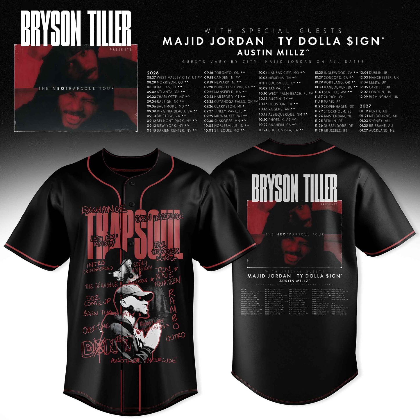 BRYSON TILLER – THE NEOTRAPSOUL COLLECTION JERSEY