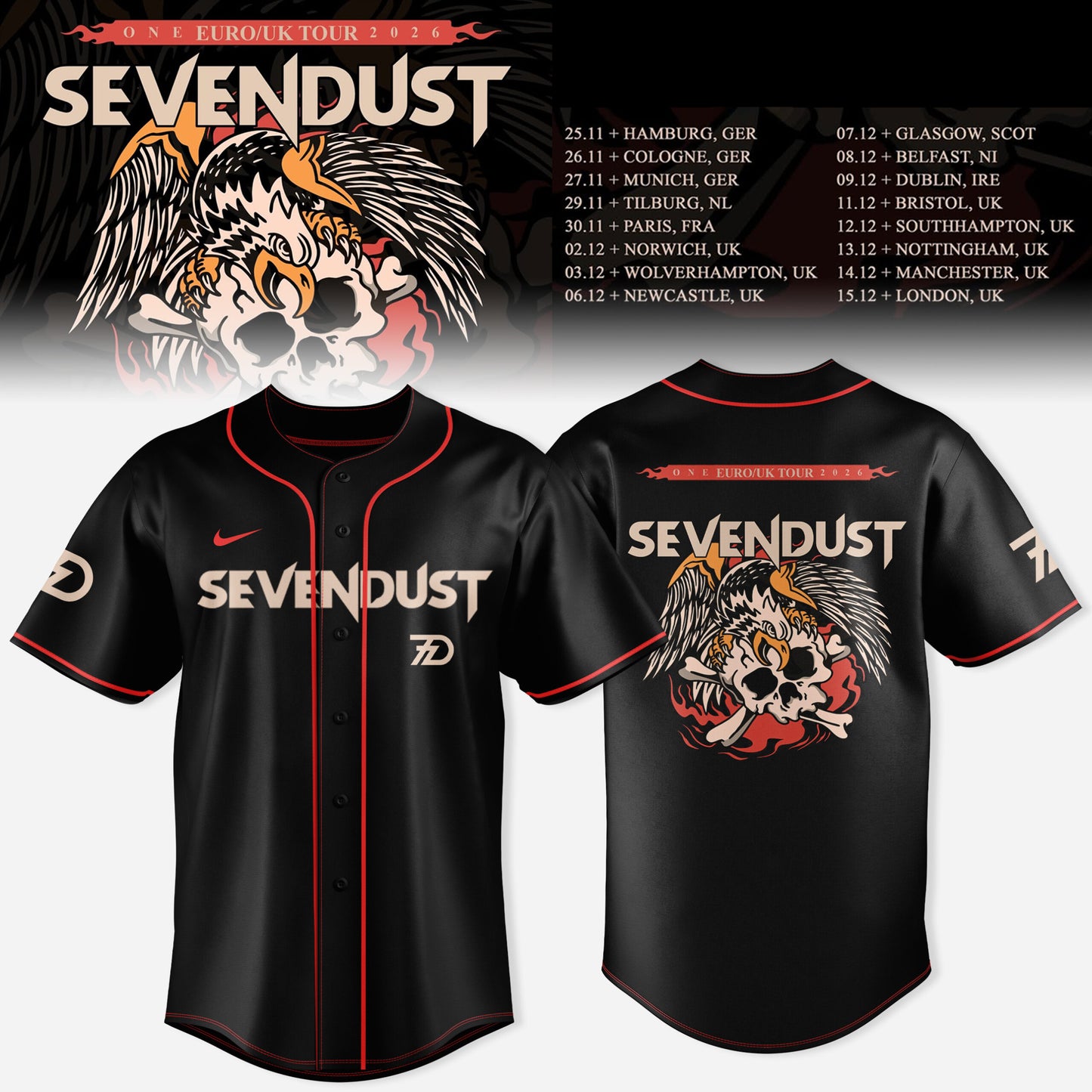 The Dead/Seven Tour Limited Jersey