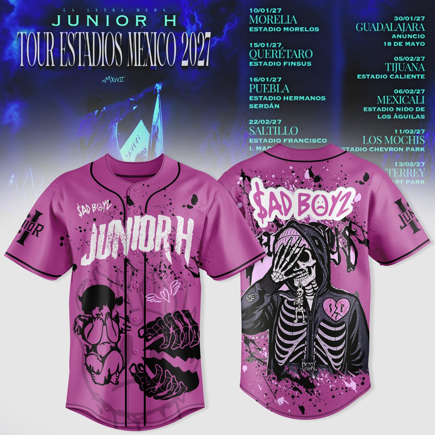 JUNIOR H “Sad Boyz” 2027 Tour Jersey Is Here