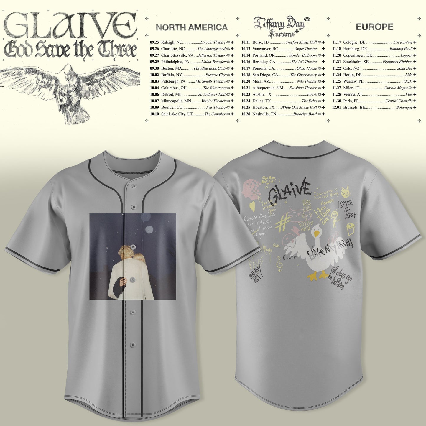 Glaive “God Save The Teen” 2026 Tour Jersey Is Here – Limited Edition