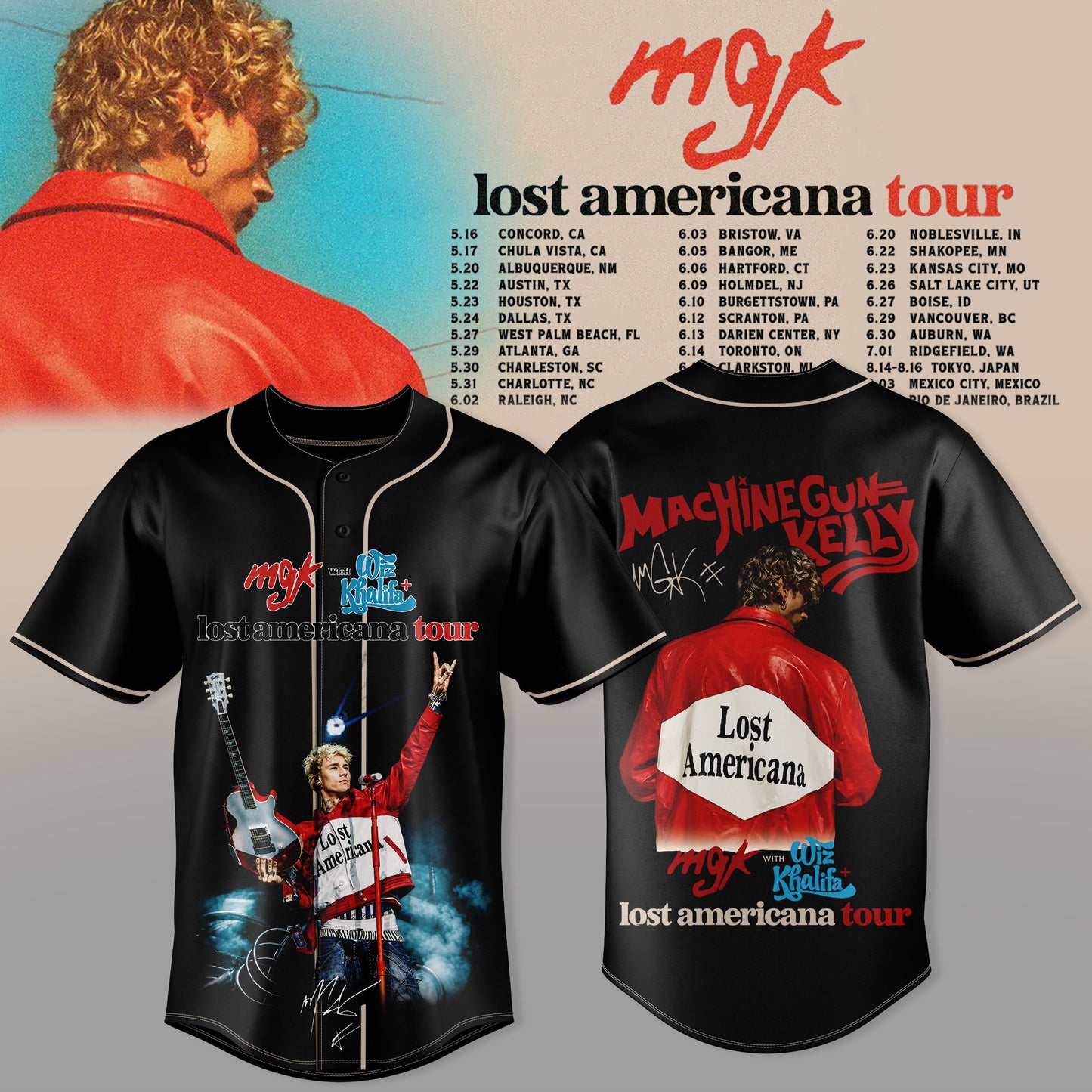 MGK – Lost Americana Tour 2026 Jersey Is Here