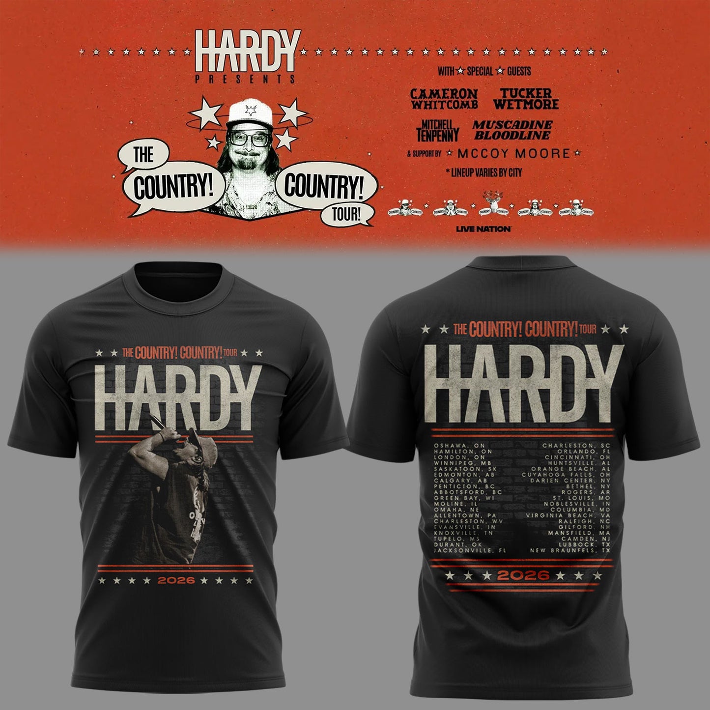 Limited Edition The Country! Country! Tour 🤠🎸Tshirt