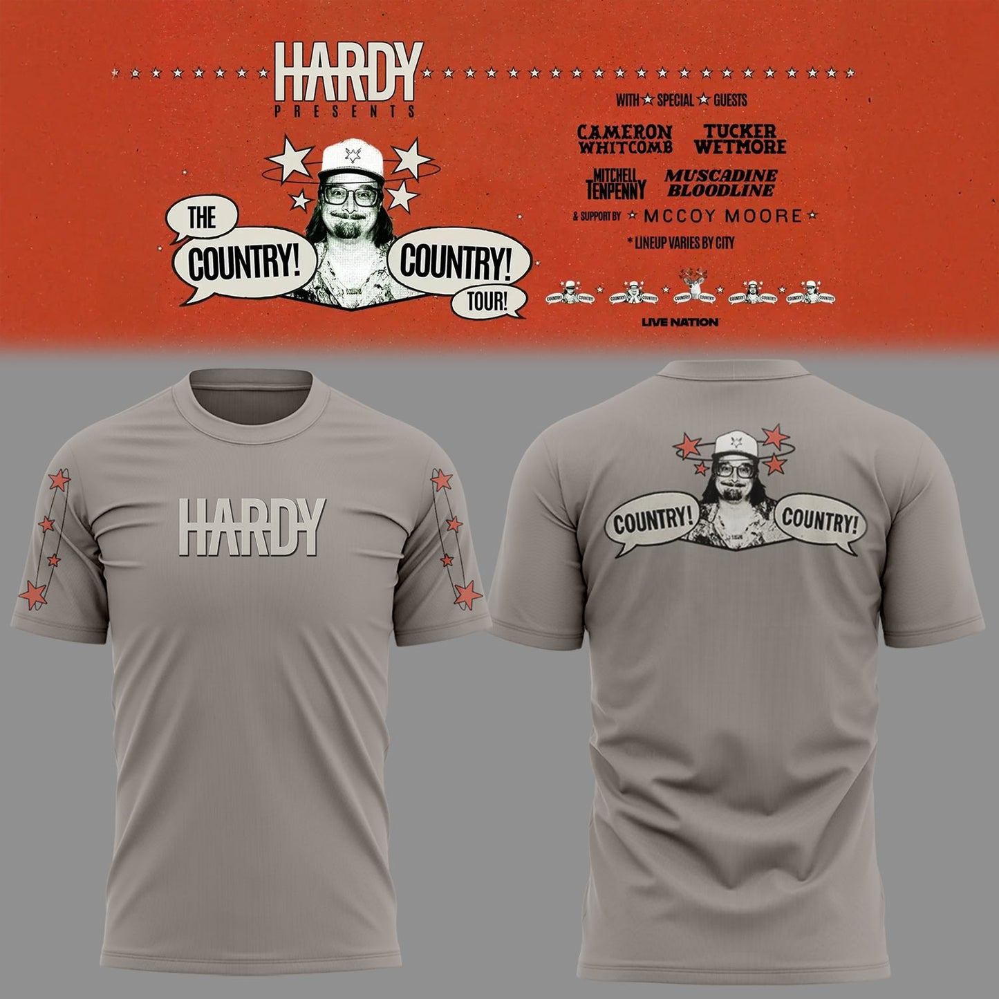 Limited Edition The Country! Country! Tour 🤠🎸Tshirt
