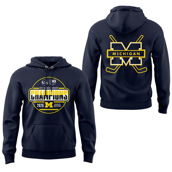Limited Edition Michigan The Hockey Tournament Champions 2026 Hoodie
