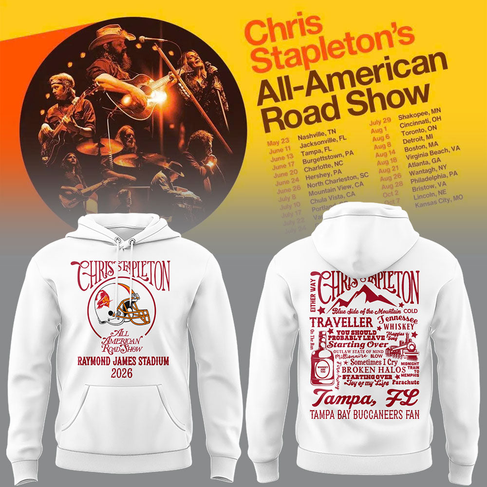 Limited Edition Tampa Bay Buccaneers x Chris Stapleton “All-American Road Show” Hoodie