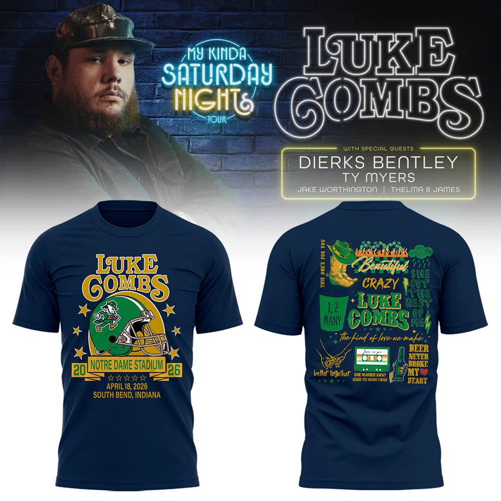 Limited Edition “My Kinda Saturday Night Tour” at Notre Dame Stadium Shirt