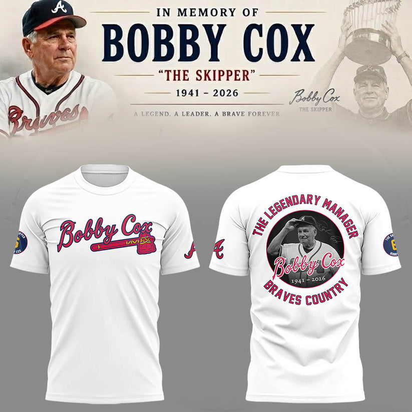 Atlanta Braves “Remembering Bobby Cox – The Legendary Manager” Tshirt