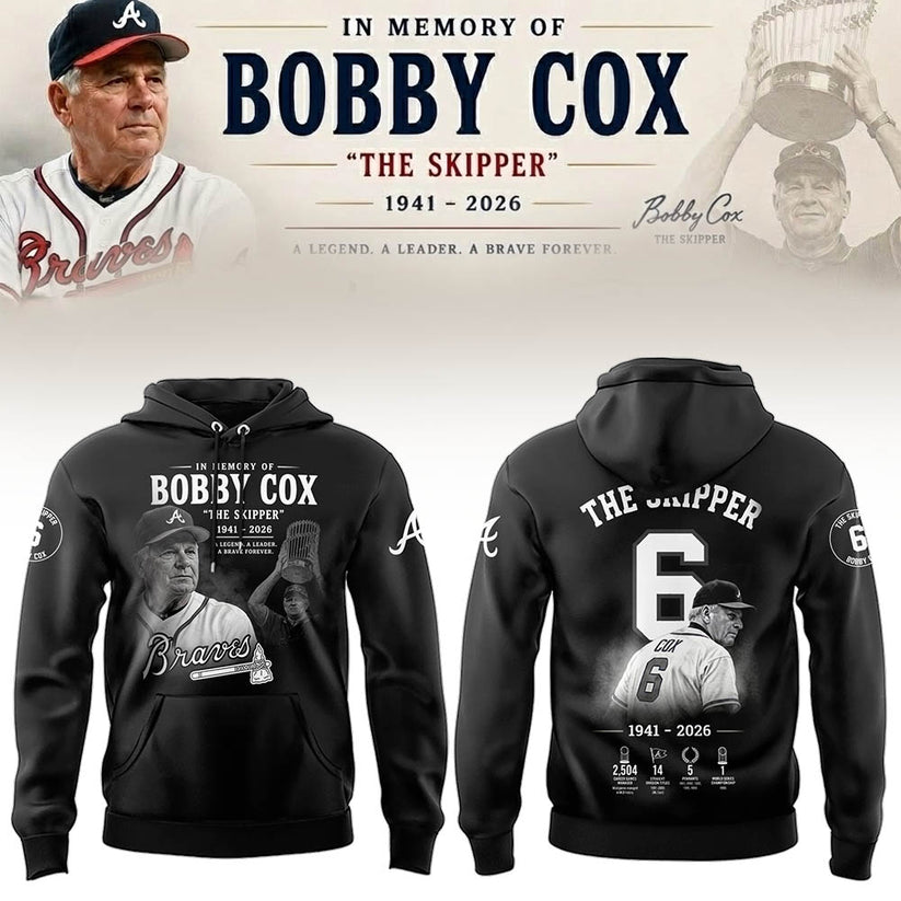 Atlanta Braves “Remembering Bobby Cox – The Legendary Manager” Hoodie