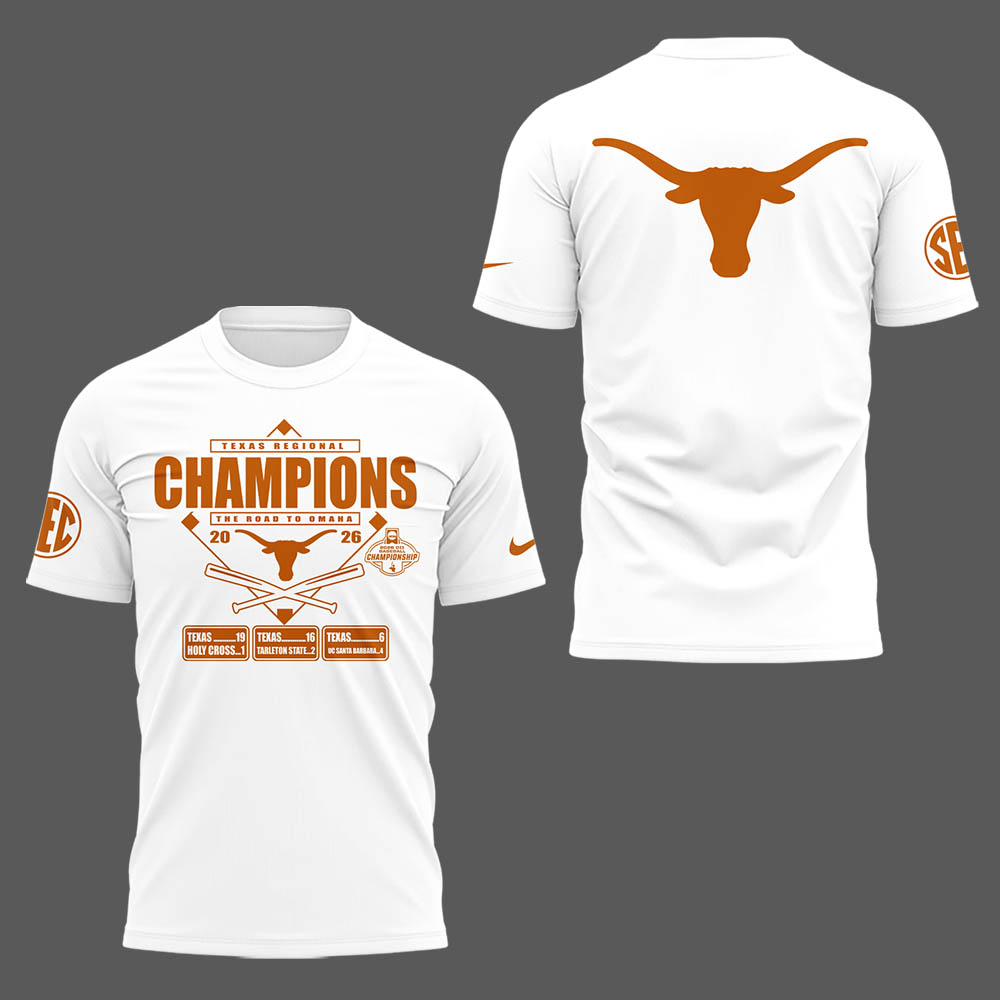 Limited Edition Texas Baseball AUSTIN REGIONAL CHAMPS 🏆 Tshirt