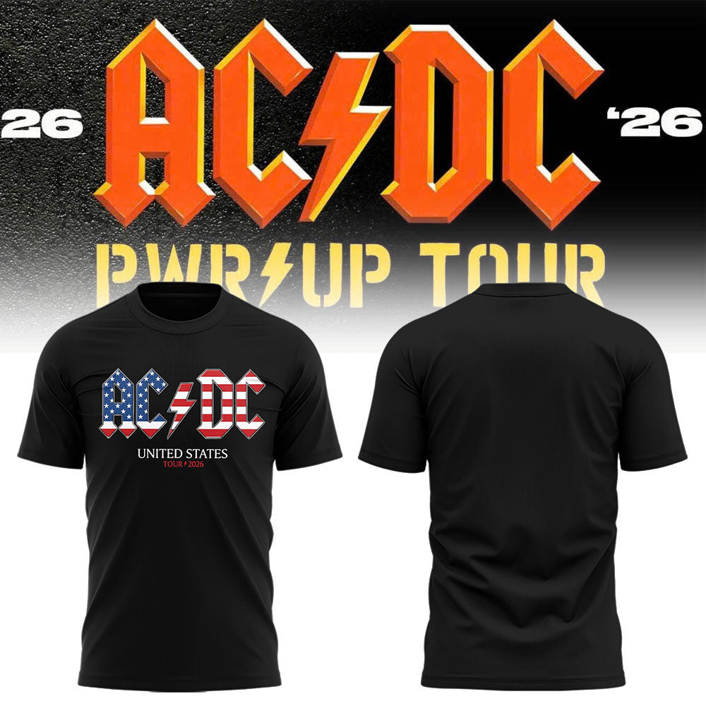 Limited Edition POWER UP Tour 2026 At Bank of America Stadium TShirt