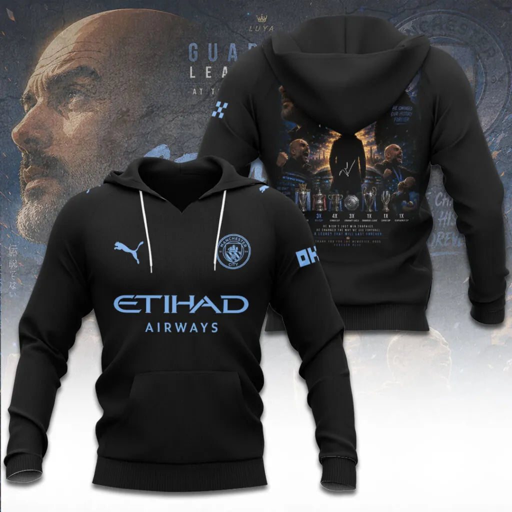Limited Edition Manchester City Says Goodbye Pep Guardiola Shirt