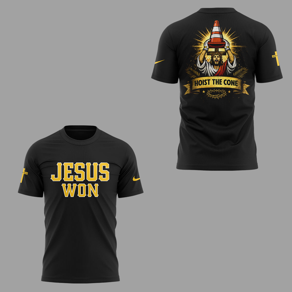 Pirates x Jesus Won-Hoist The Cone✝️🔺🏴☠️ TShirt