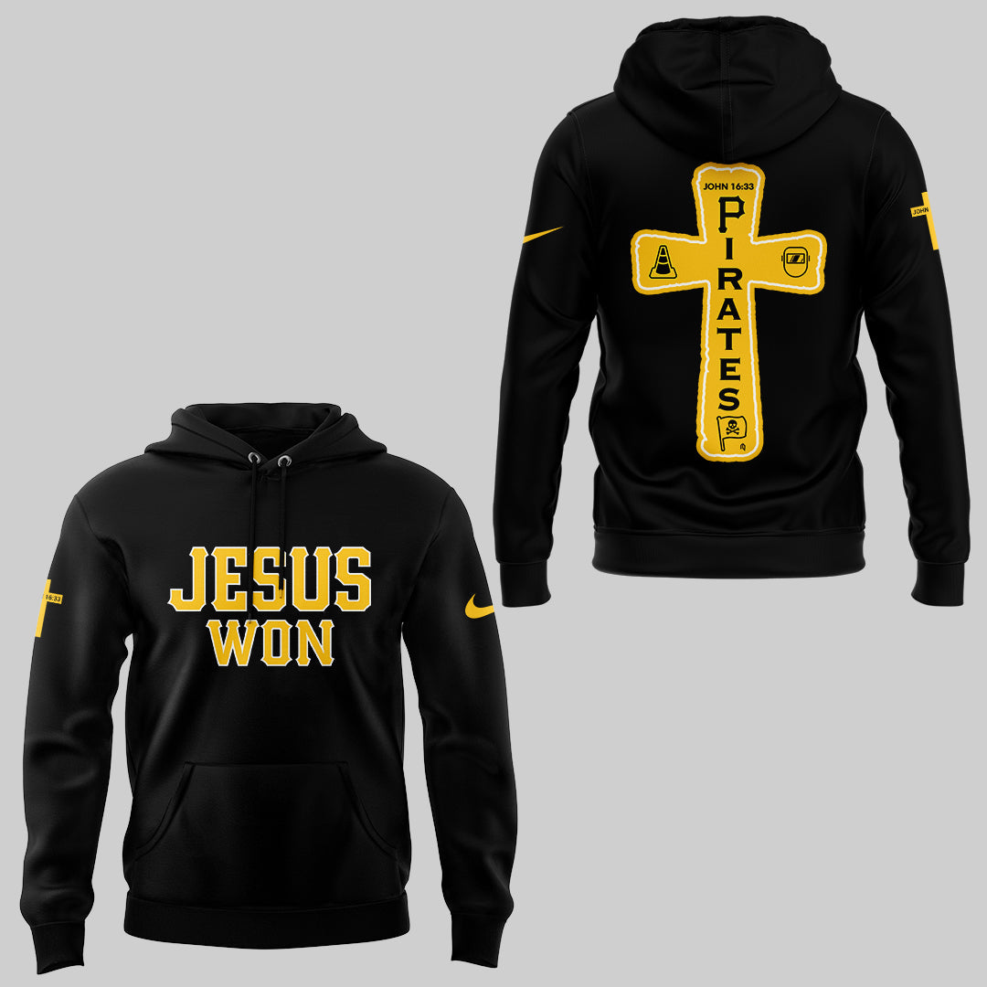 Pirates x Jesus Won-Hoist The Cone✝️🔺🏴☠️ Hoodie