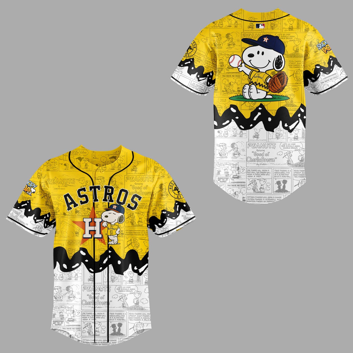 Astros x Peanuts Night ⚾🐶Custom Jersey
