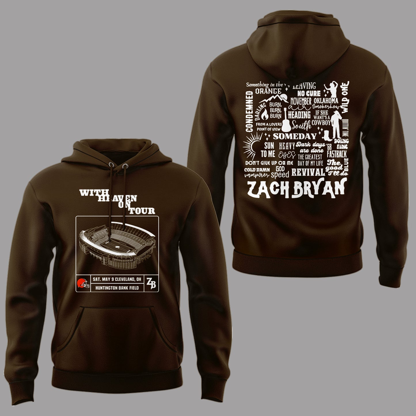 Limited Edition “With Heaven On Tour 2026” at Huntington Bank Field Stadium Hoodie