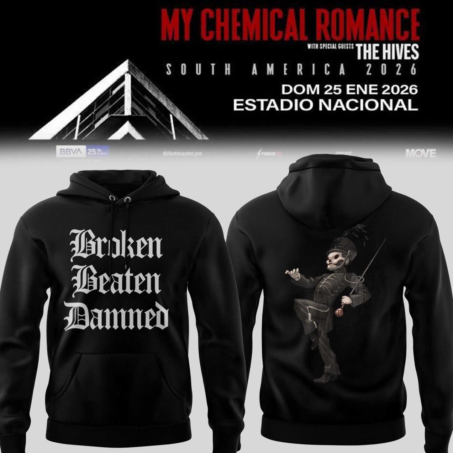 Limited Edition MCR The Black Parade 2026 Tour Hoodie