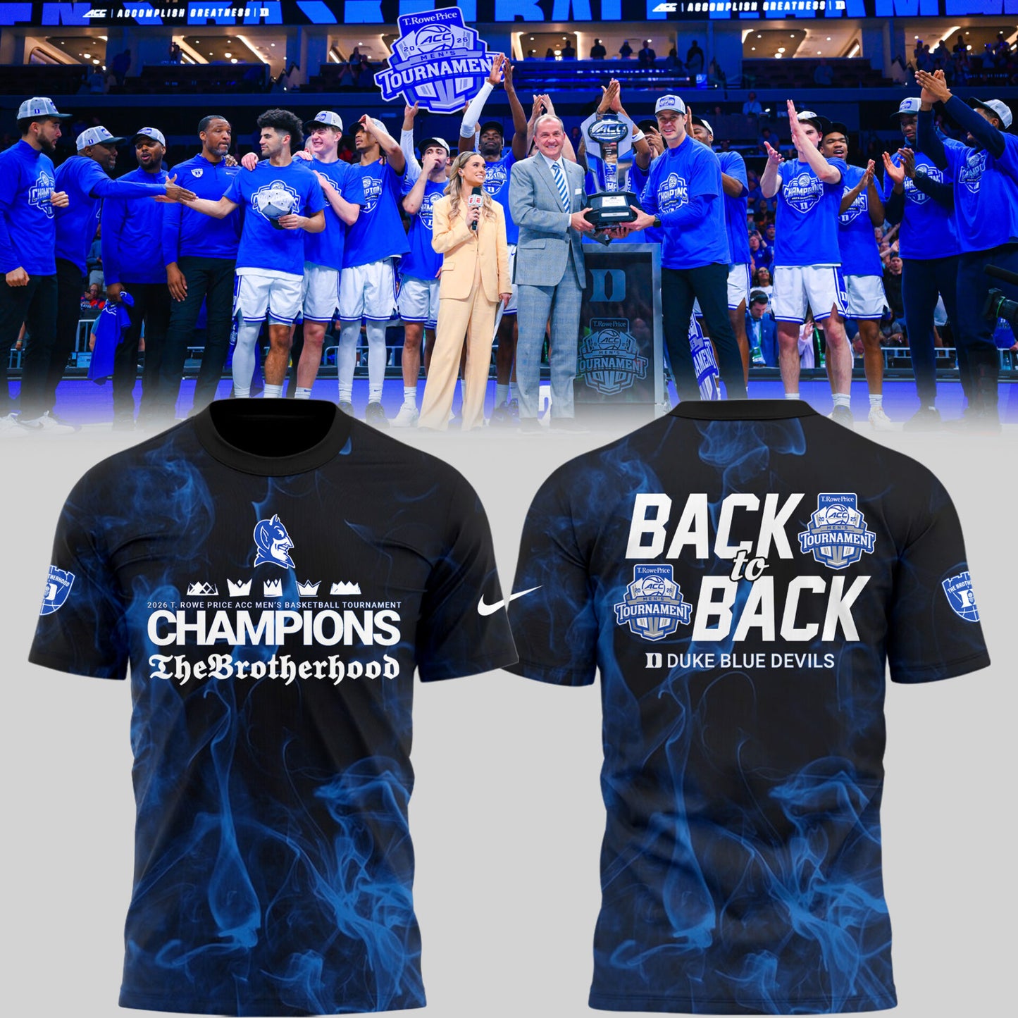 Limited Edition Duke Basketball B2B Champions 🏀🏆 TShirt