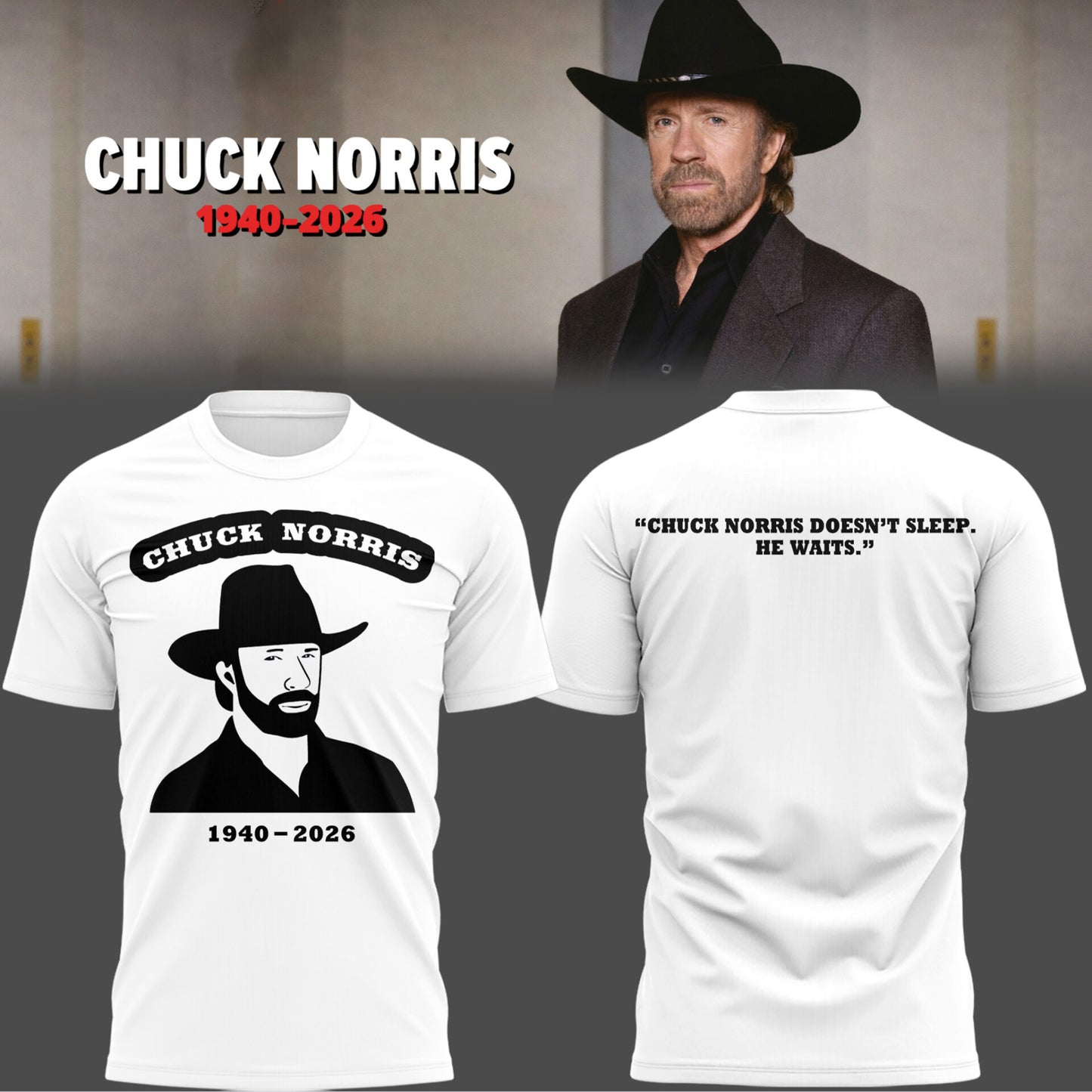 REST IN PEACE 🖤🕊️ C.Norris Tshirt