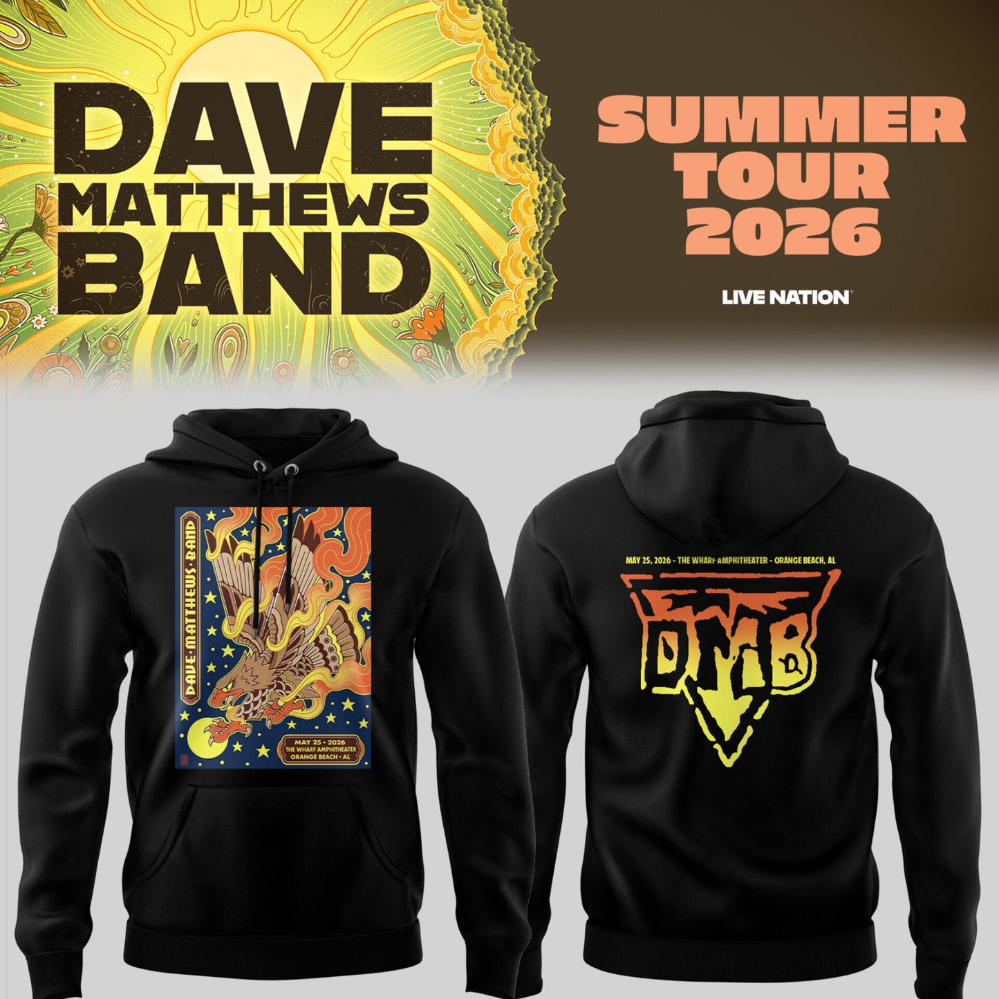 DMB Summer Tour May 26th, 2026 – Tampa, FL Hoodie