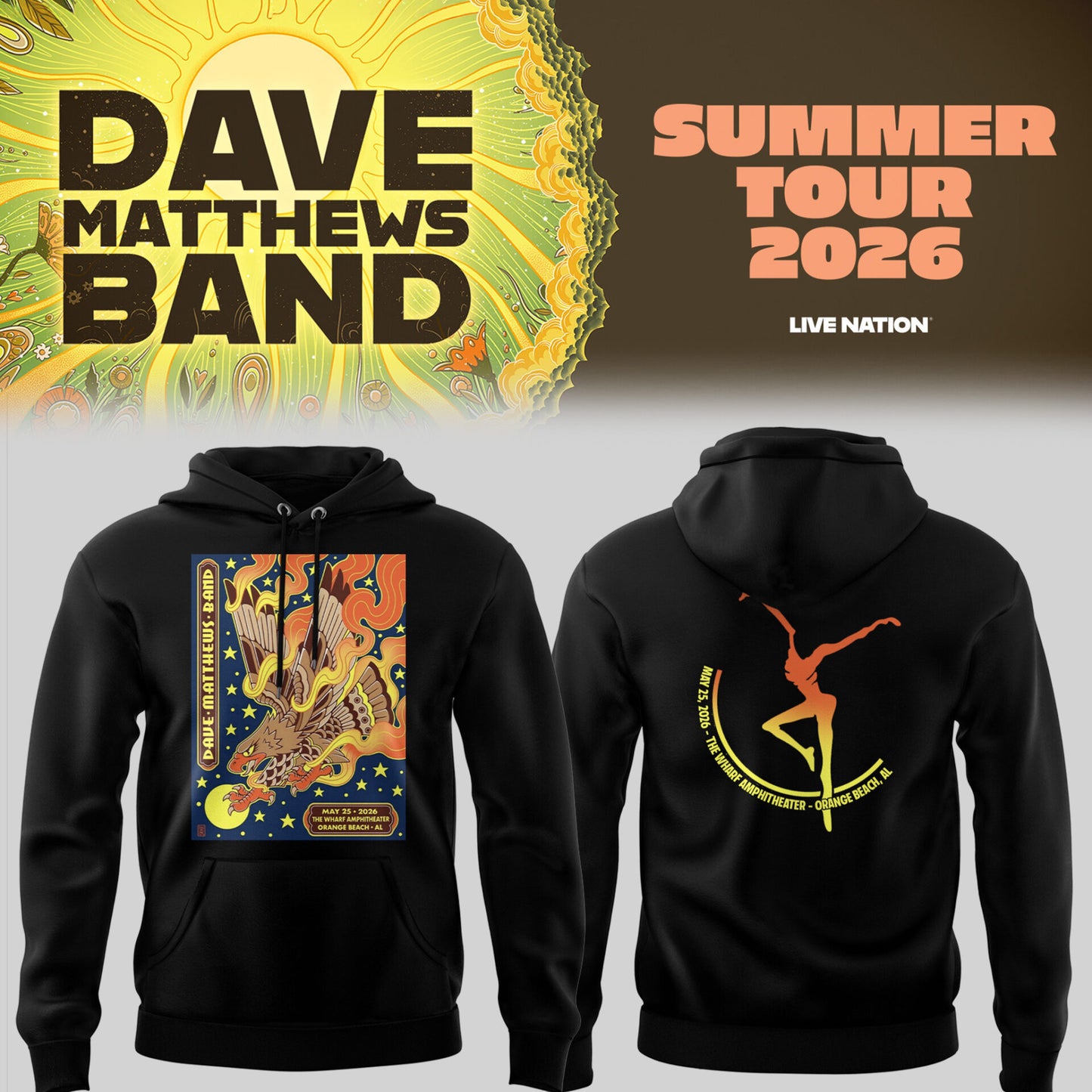 DMB Summer Tour May 26th, 2026 – Tampa, FL Hoodie