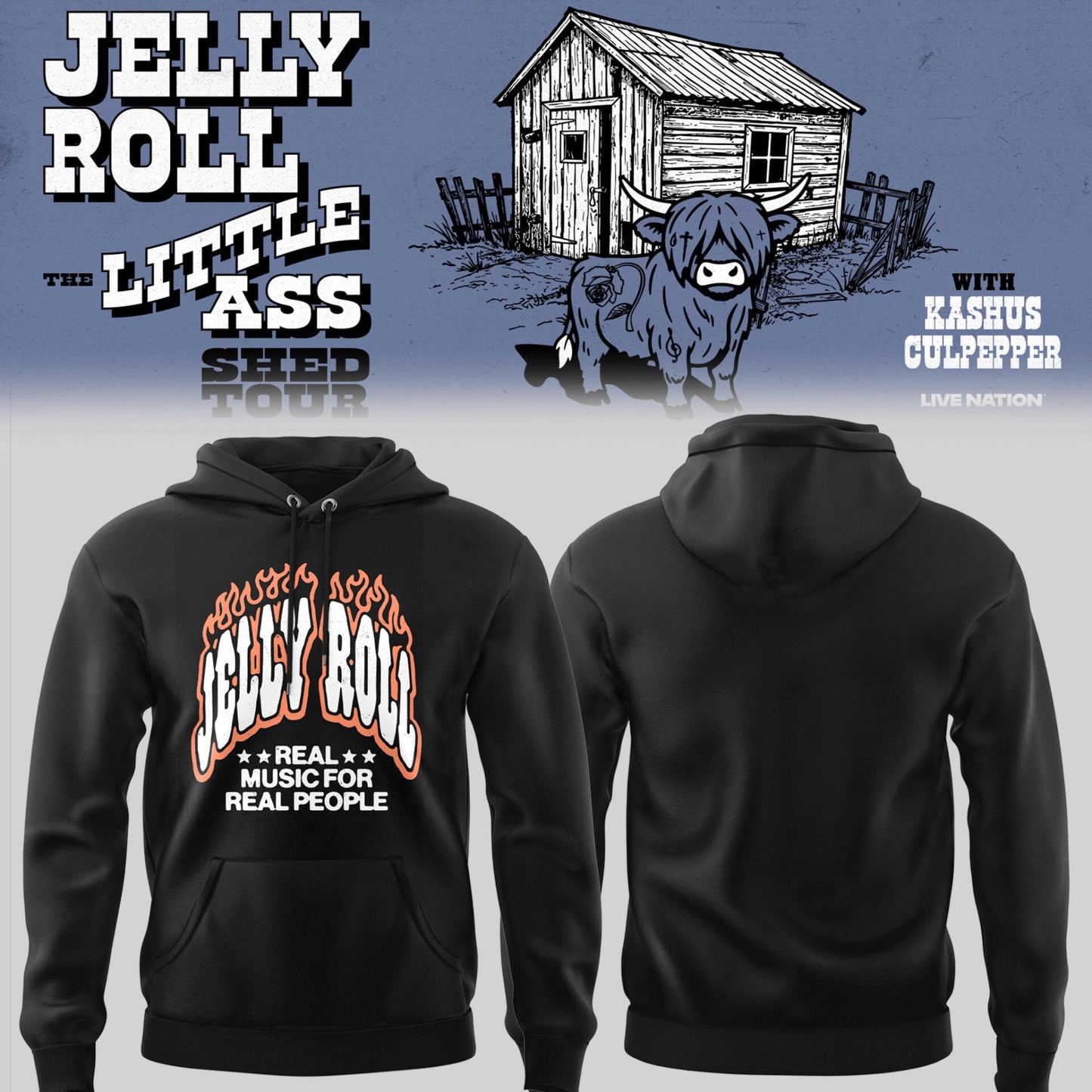 J.Roll “The Little Ass Shed Tour 2026” Hoodie