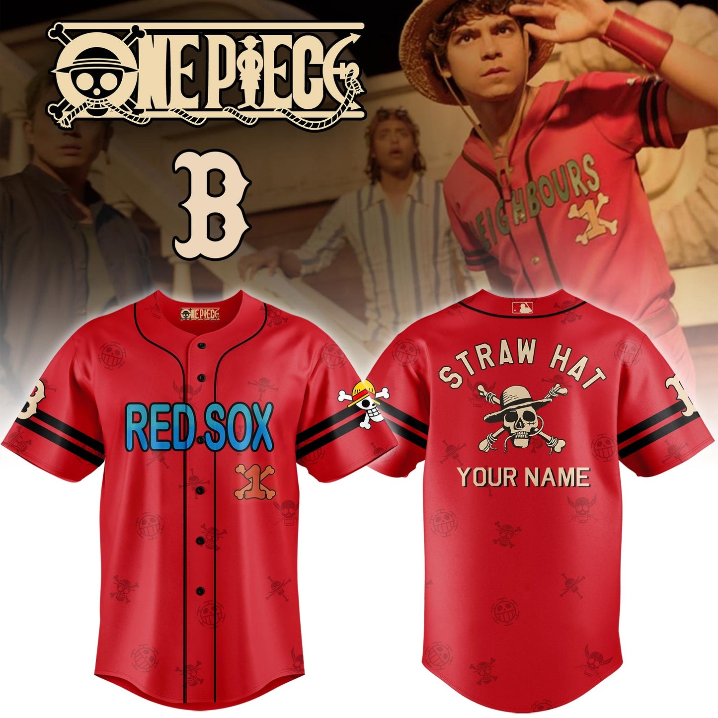 ALL TEAM MLB x One Piece Film Jersey Limited Edition + Selling Out Fast (PICK ONE TEAM)