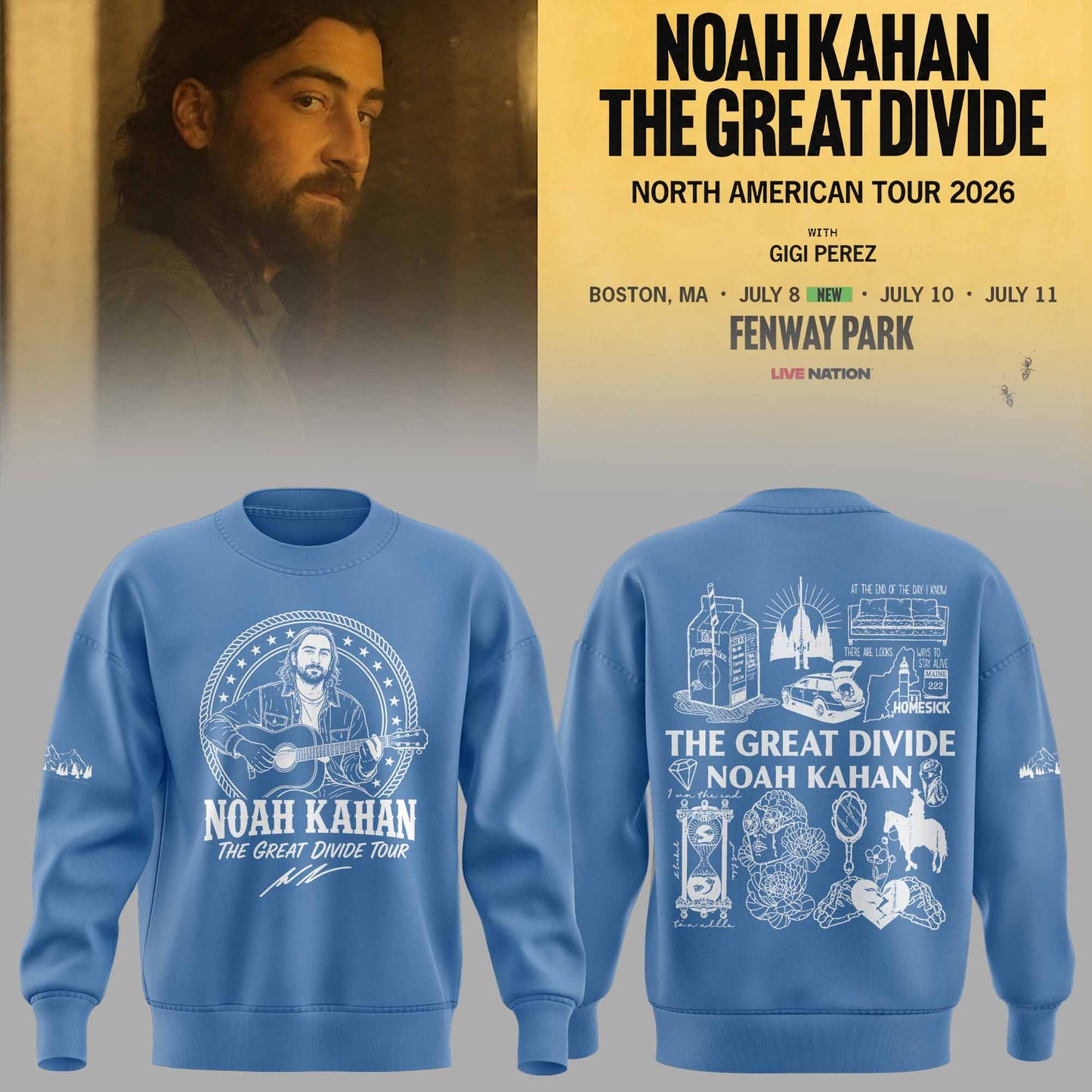 _Noah Kahan – The Great Divide Tour 2026 Limited Sweater