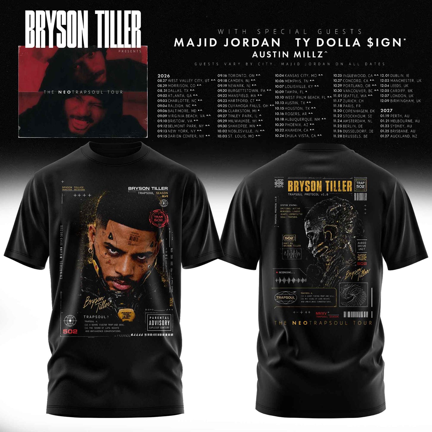 BRYSON TILLER – THE NEOTRAPSOUL COLLECTION TEE
