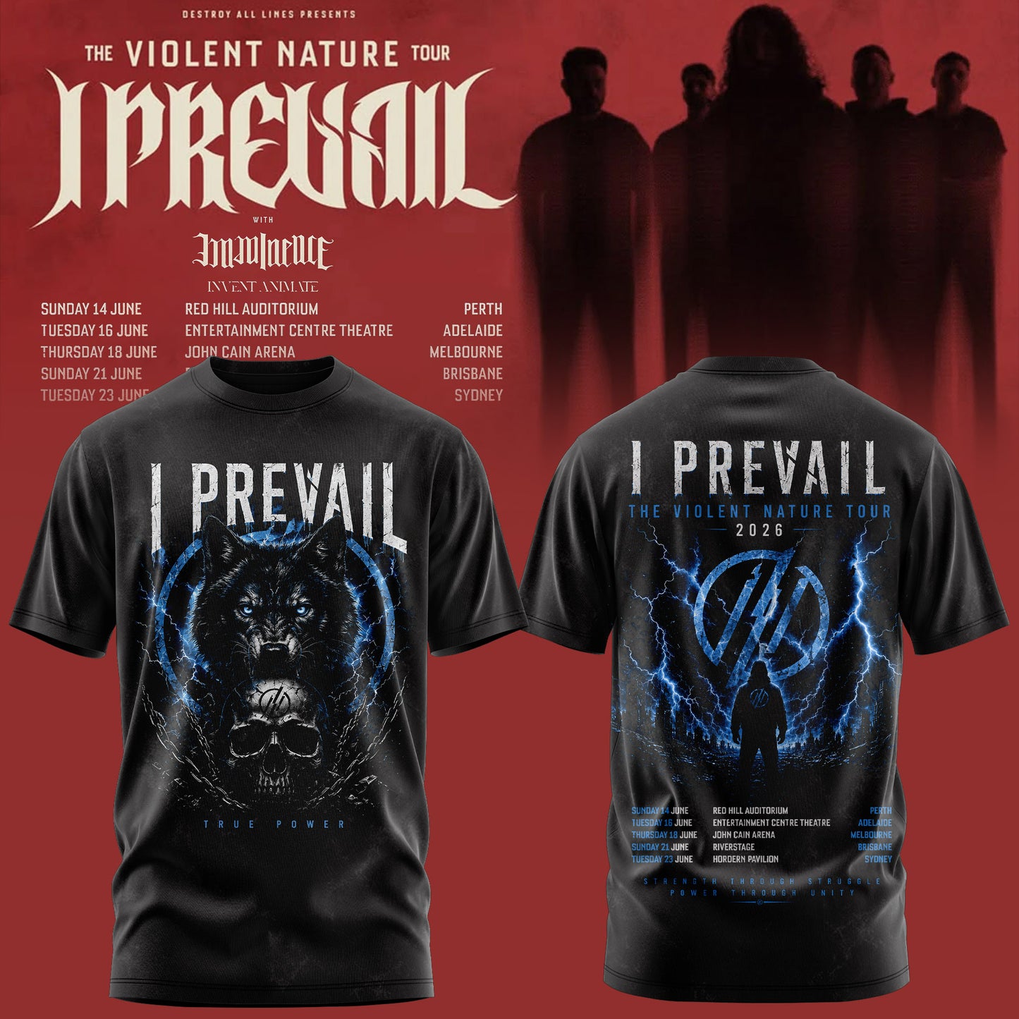 I PREVAIL – THE VIOLENT NATURE TOUR TEE