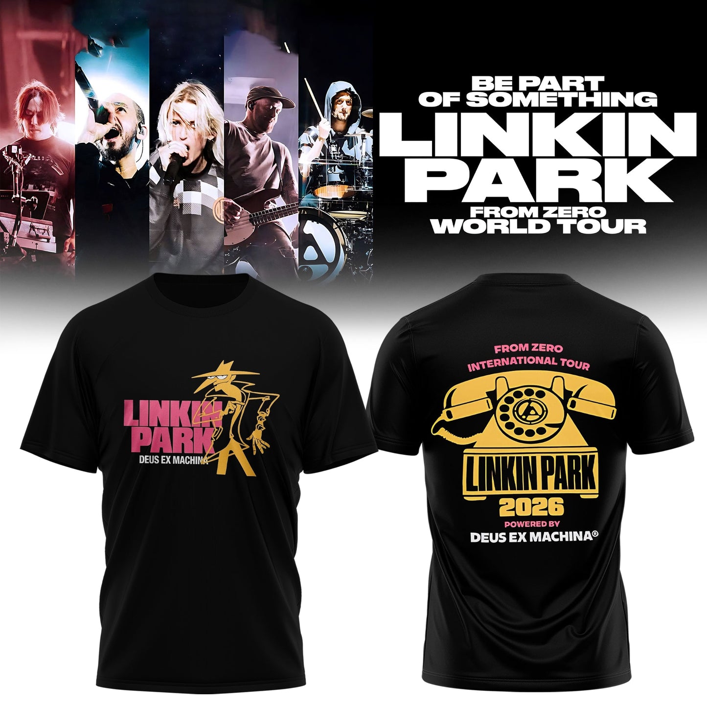 Linkin Park 2026 Tour Merch Is Here – From Zero T-Shirt Collection