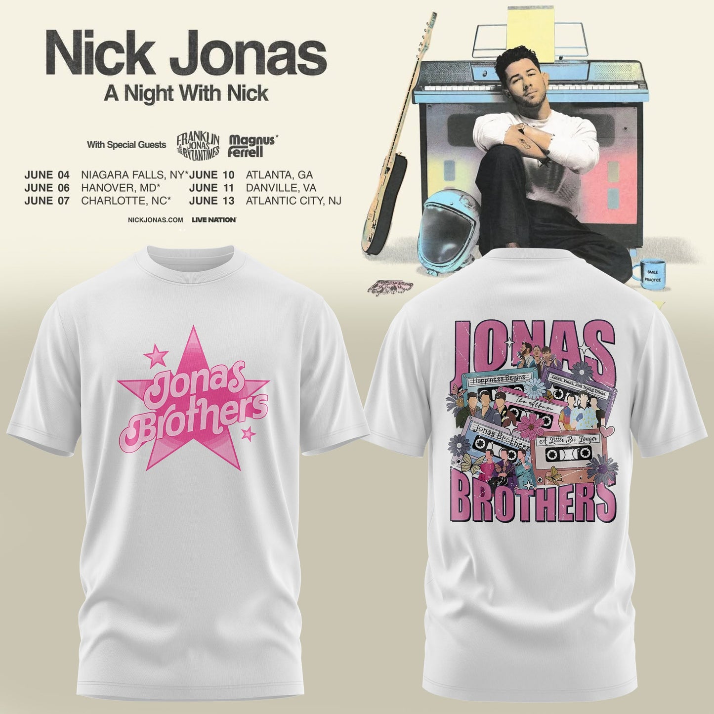 Nick Jonas – A NIGHT WITH NICK T-shirt