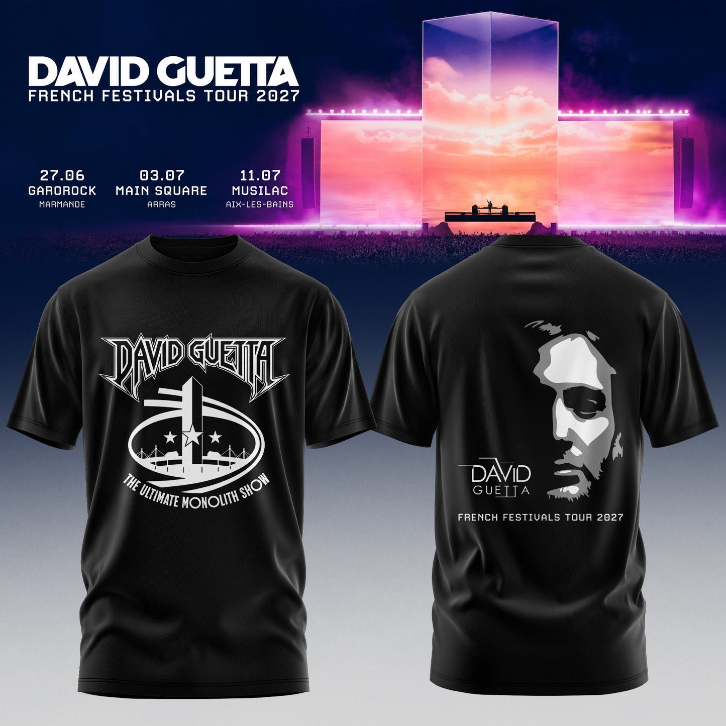 DAVID GUETTA – FRANCE TOUR T-shirt