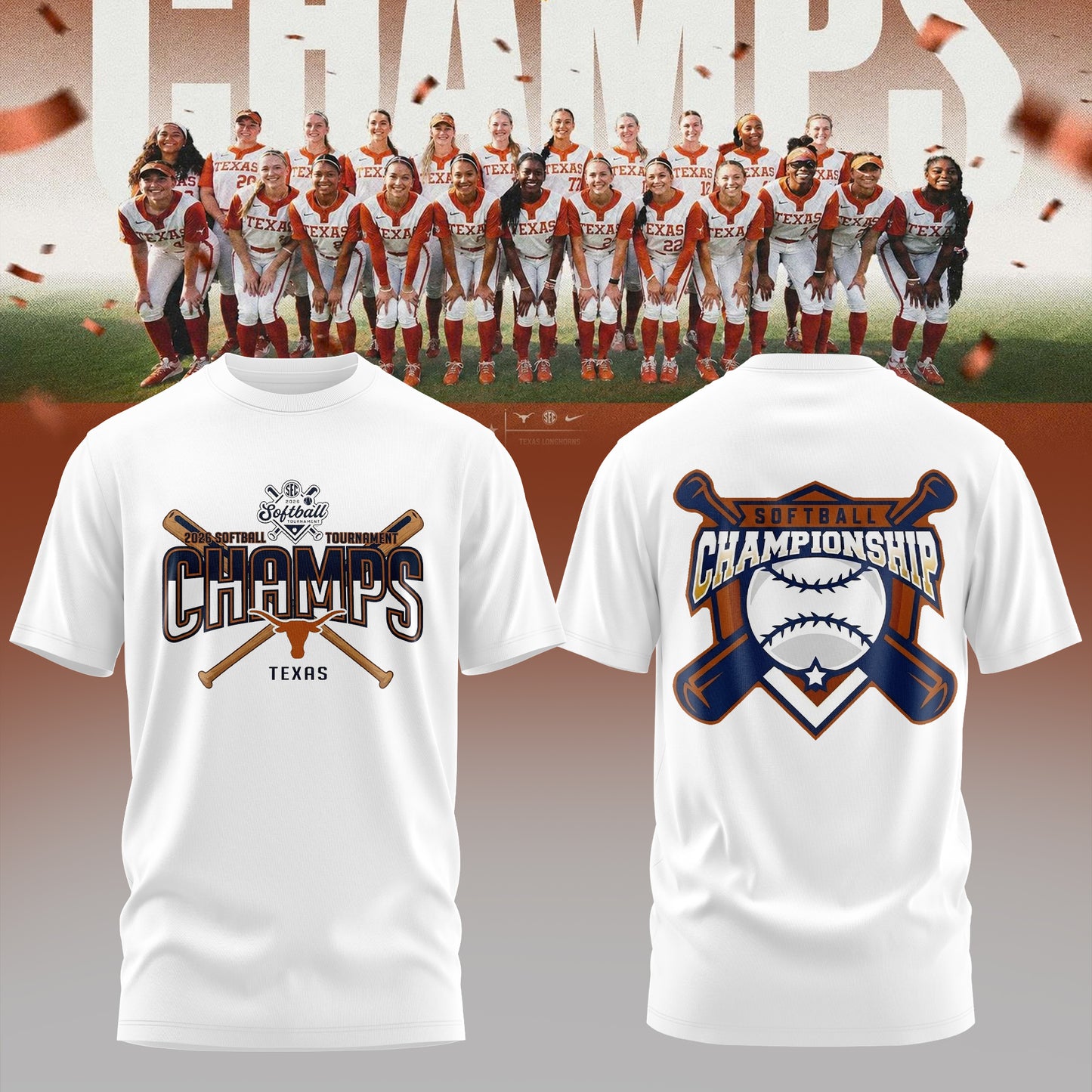2026 SEC Softball Tournament Champions Tshirt