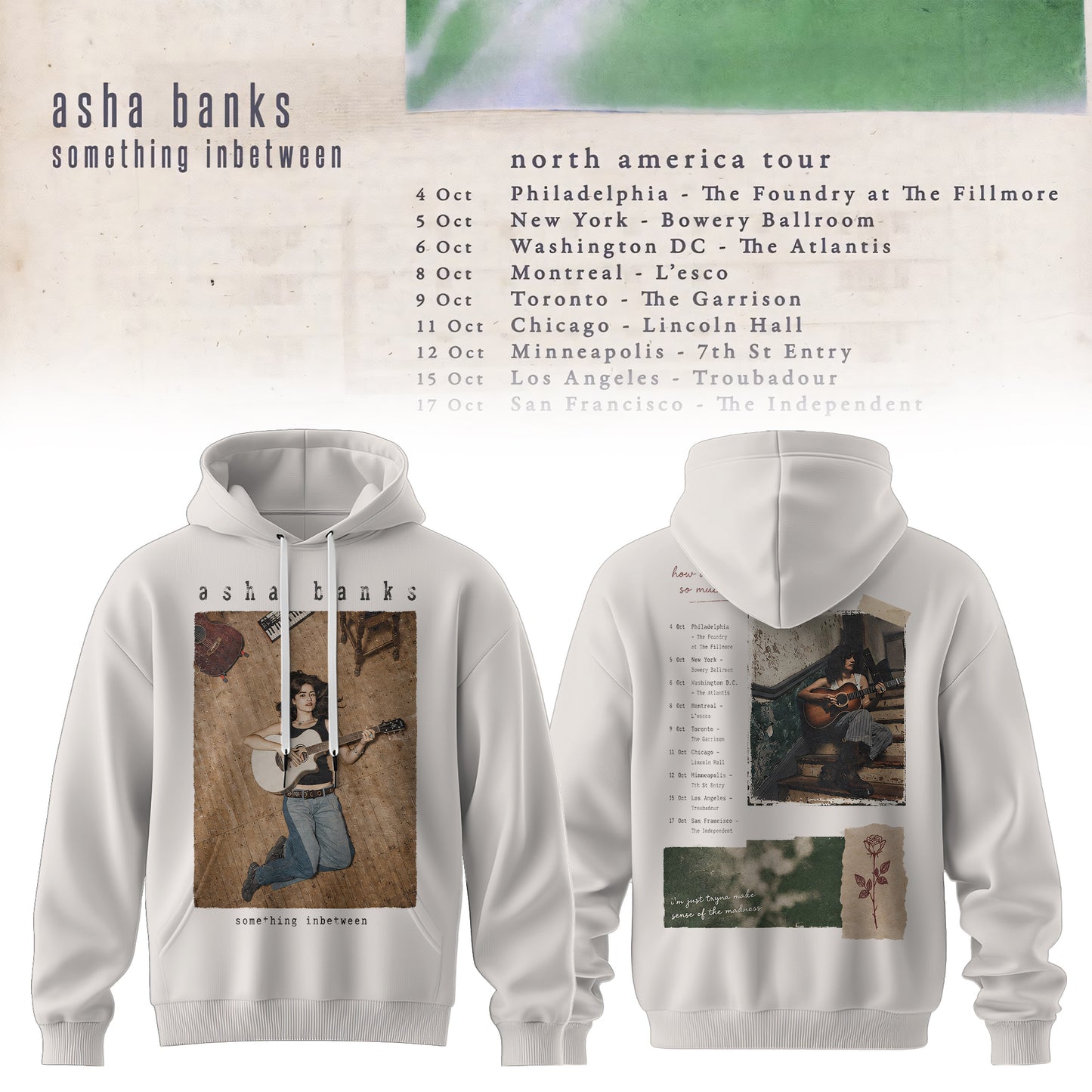 ASHA BANKS – SOMETHING INBETWEEN TOUR HOODIE