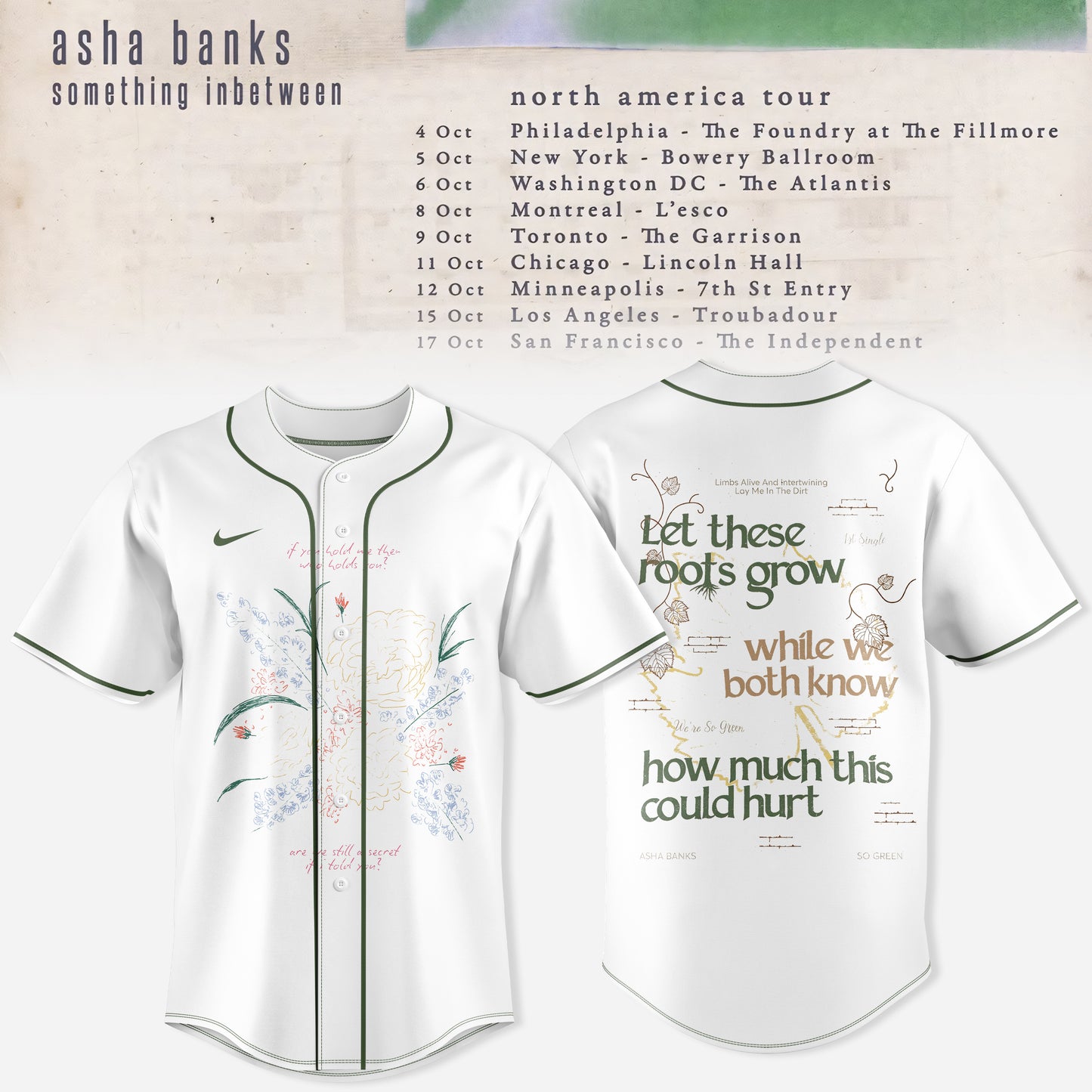 ASHA BANKS – SOMETHING INBETWEEN TOUR JERSEY