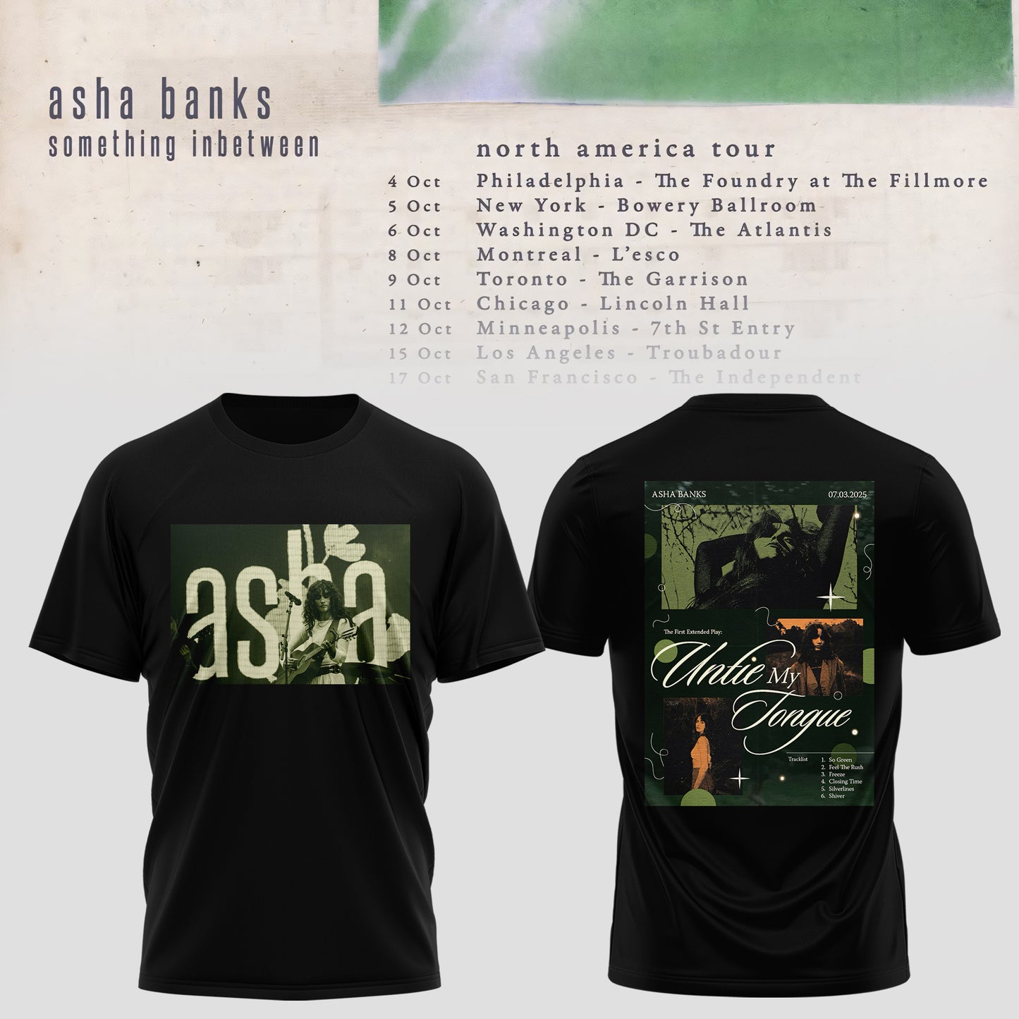 ASHA BANKS – SOMETHING INBETWEEN TOUR TEE