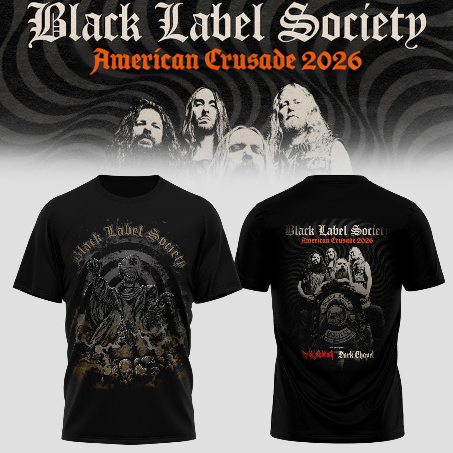 Black Label Society – “American Crusade” Tour Tee