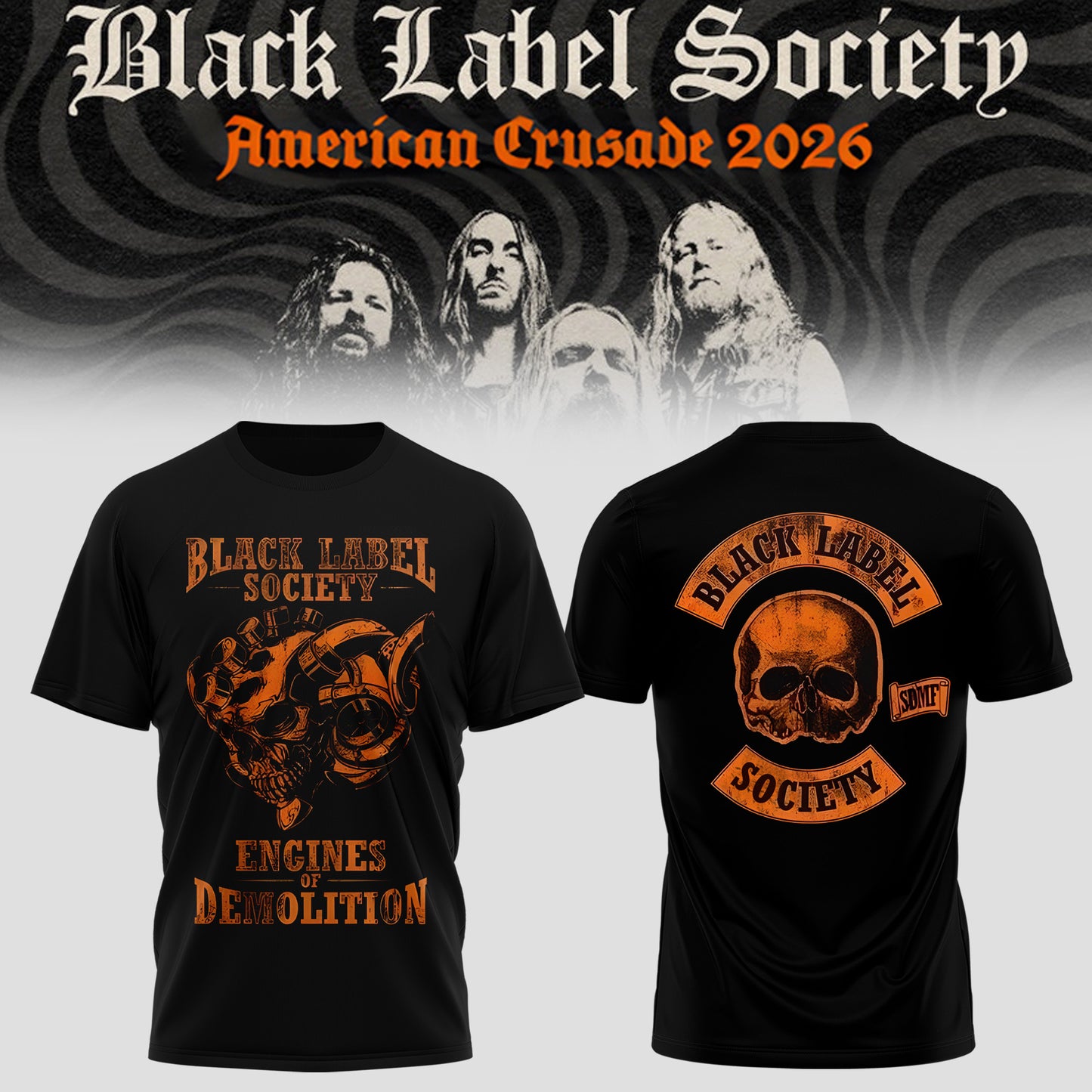 Black Label Society – “American Crusade” Tour Tee