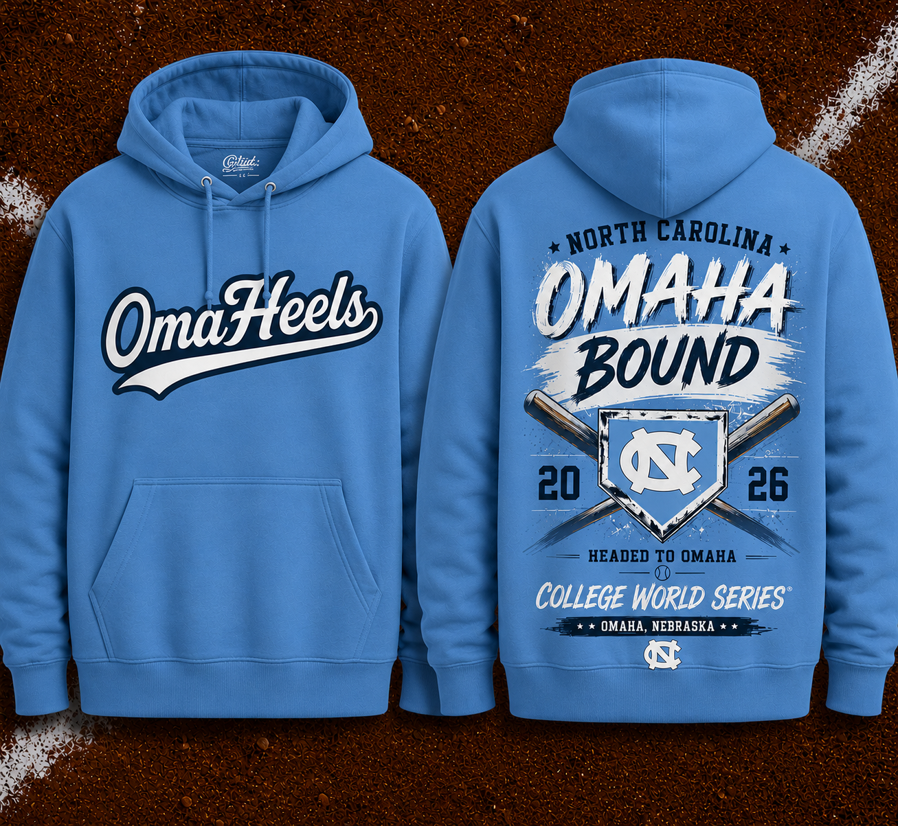 OmaHeels – Headed to Omaha – 2026 NCAA Baseball Men’s College World Series Hoodie