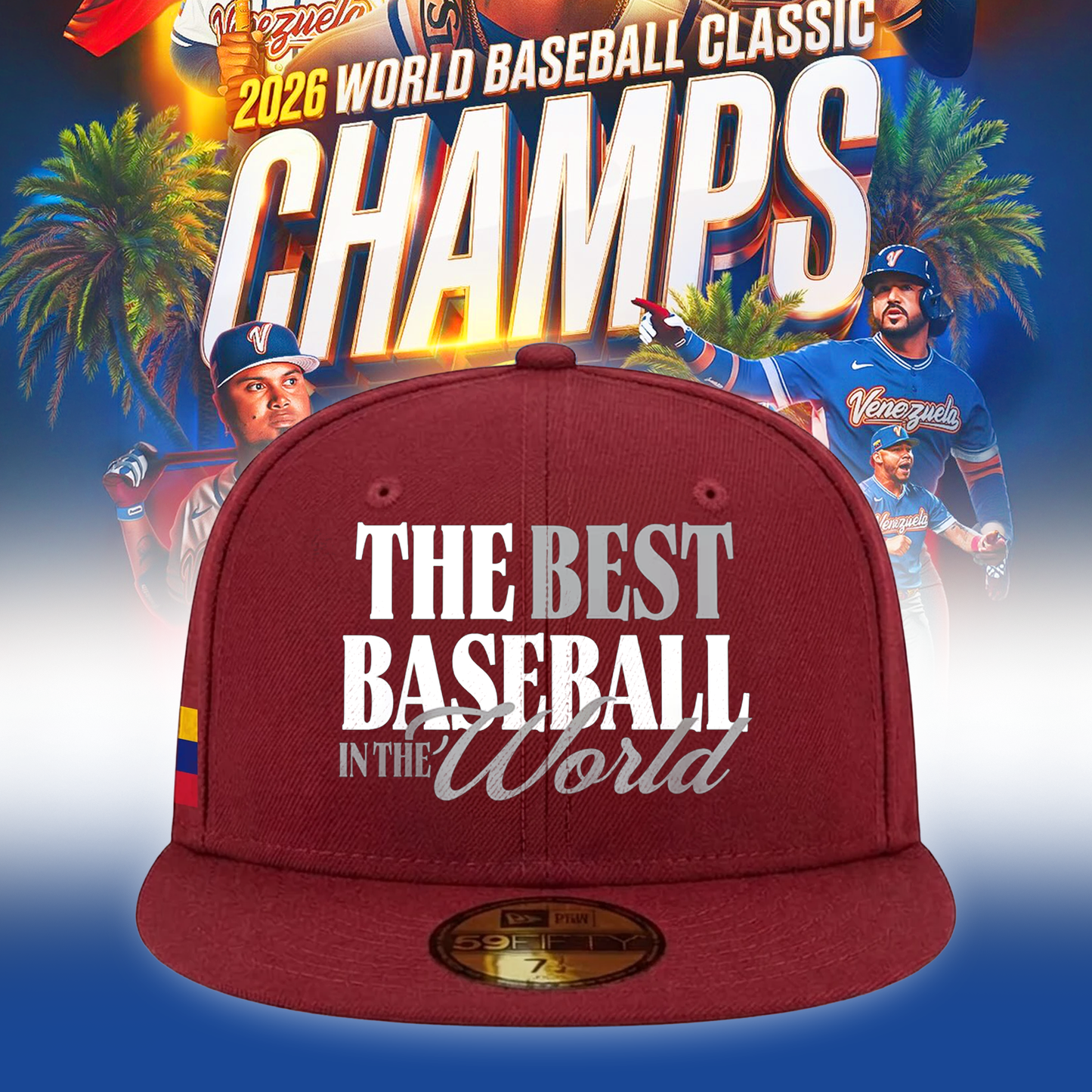 Venezuela Baseball 2026 World Baseball Classic Champions Snapback Hat