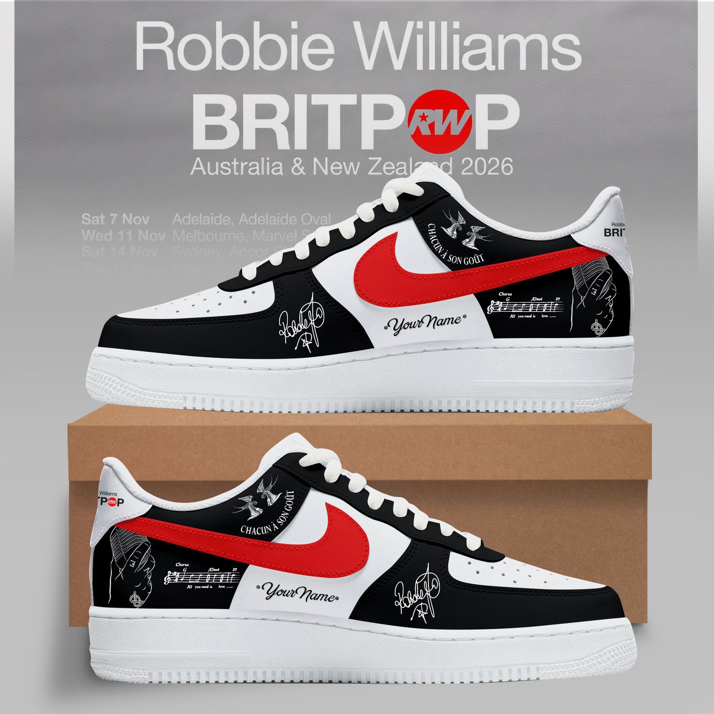 BRITPOP World Tour – Australia & New Zealand Limited Shoes