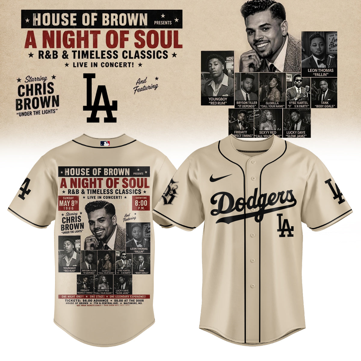 Chris brown x Baseball – New JERSEY(All Team )