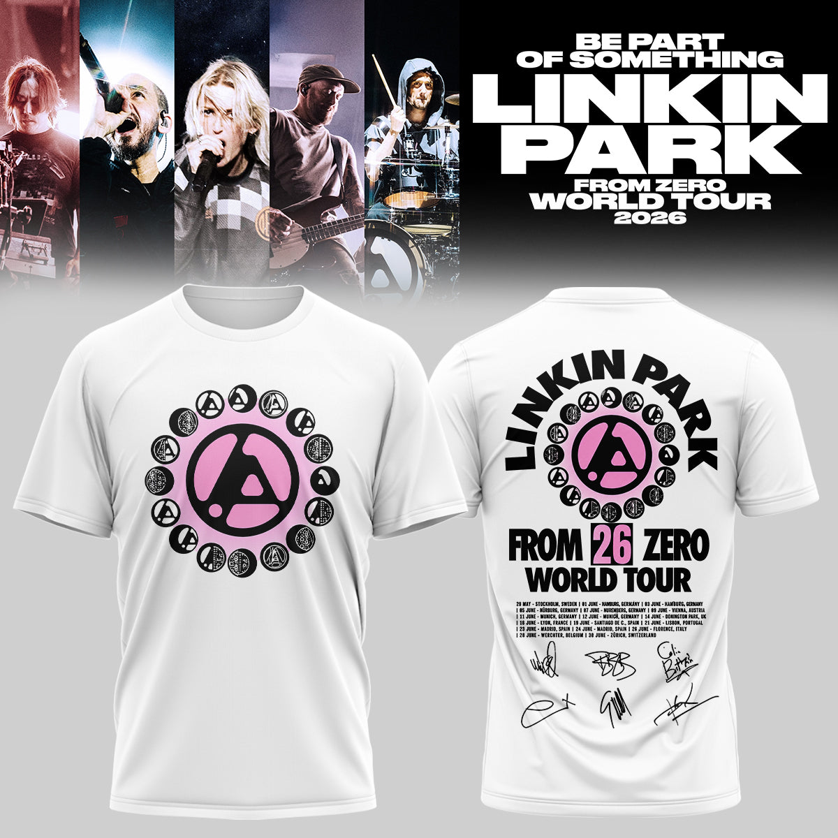 LINKIN PARK x DEUS EX MACHINA World Tour shirt( Signature )