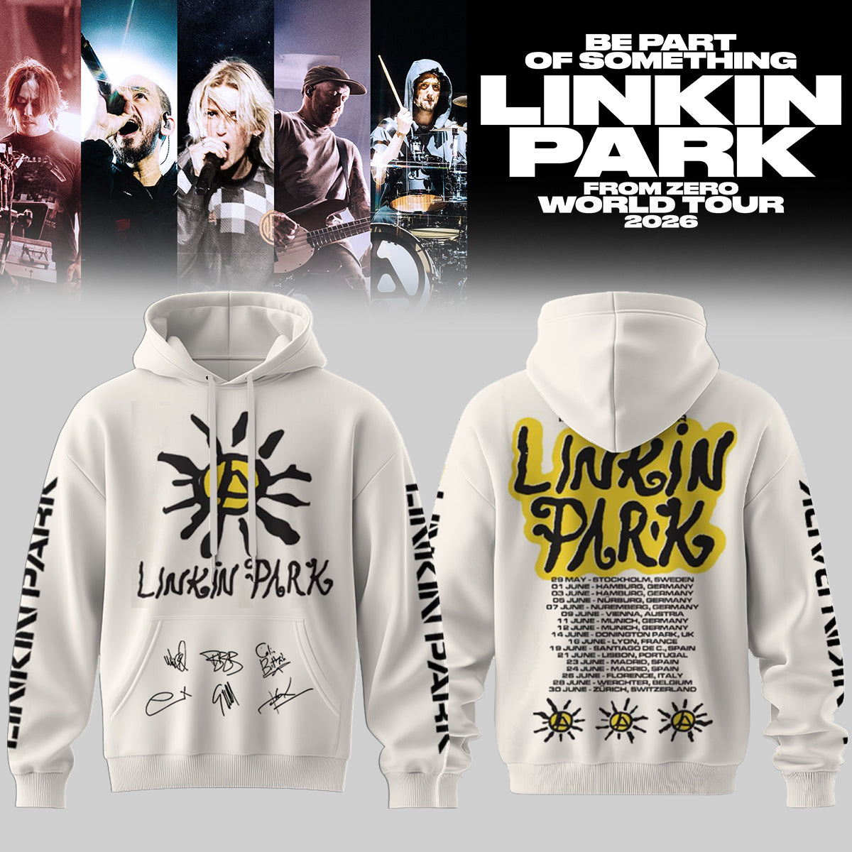 LINKIN PARK x DEUS EX MACHINA World Tour shirt( Signature )