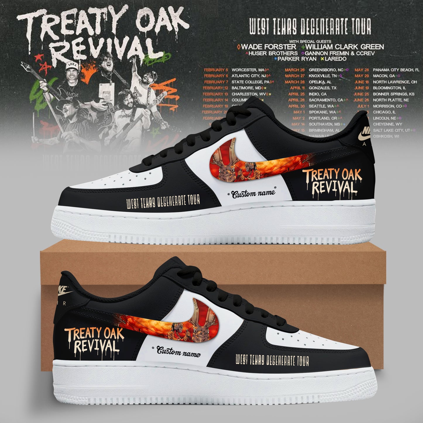 Treaty Oak Revival – West Texas Degenerate Tour Shoes