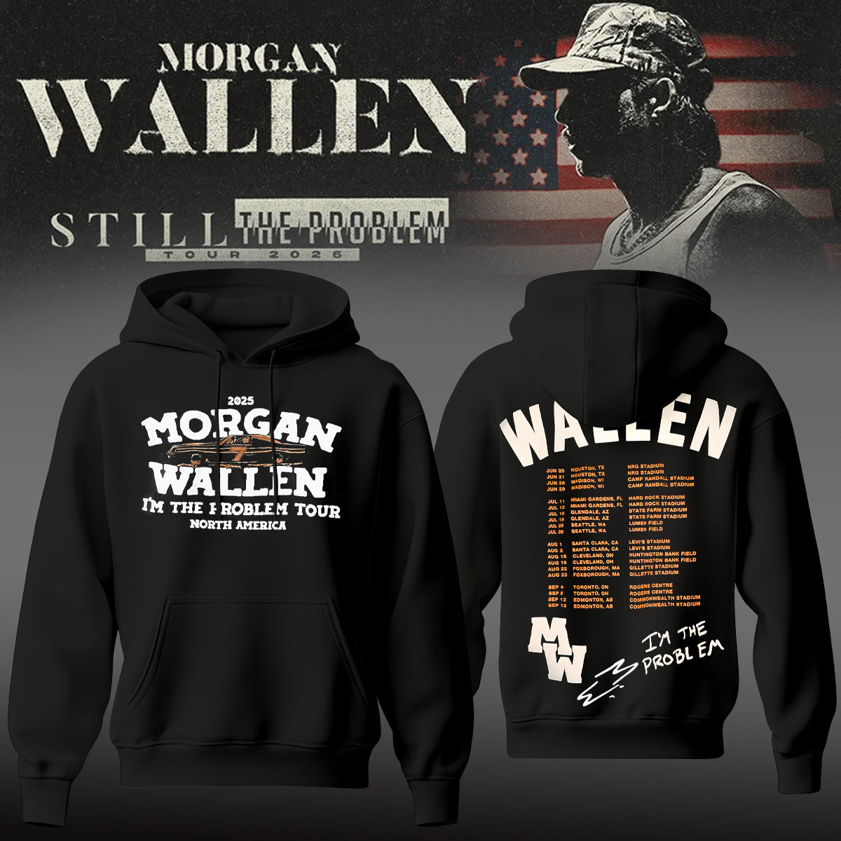 Morgan Wallen Still The Problem Tour 2026 Hoodie