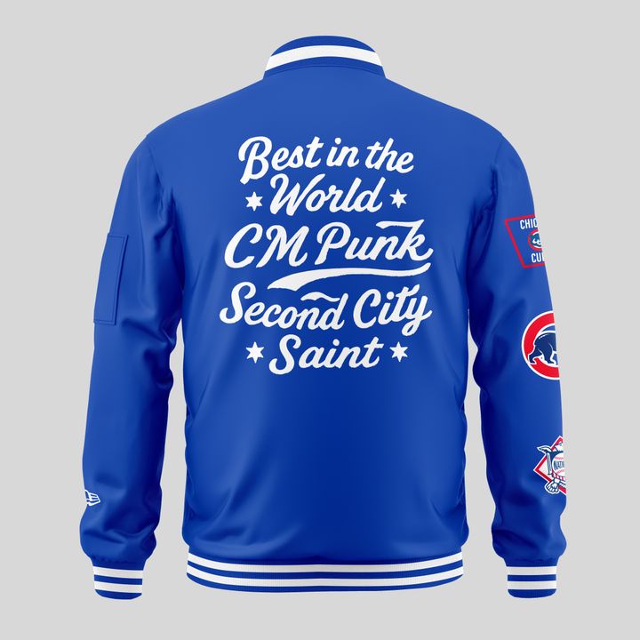 Chicago Cubs x CM Punk "Best in the World" Bomber Jacket