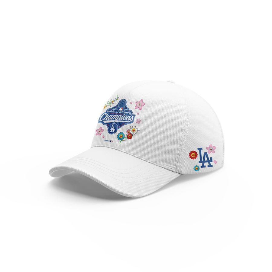Los Angeles Dodgers x Takashi Murakami World Series Champions T-Shirt White 2025 Season